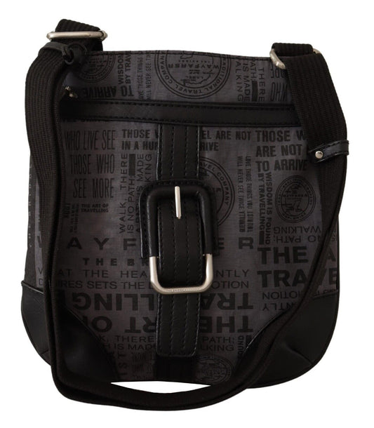 WAYFARER Gray Printed Logo Shoulder Crossbody Purse Bag - ClickThatClicks 