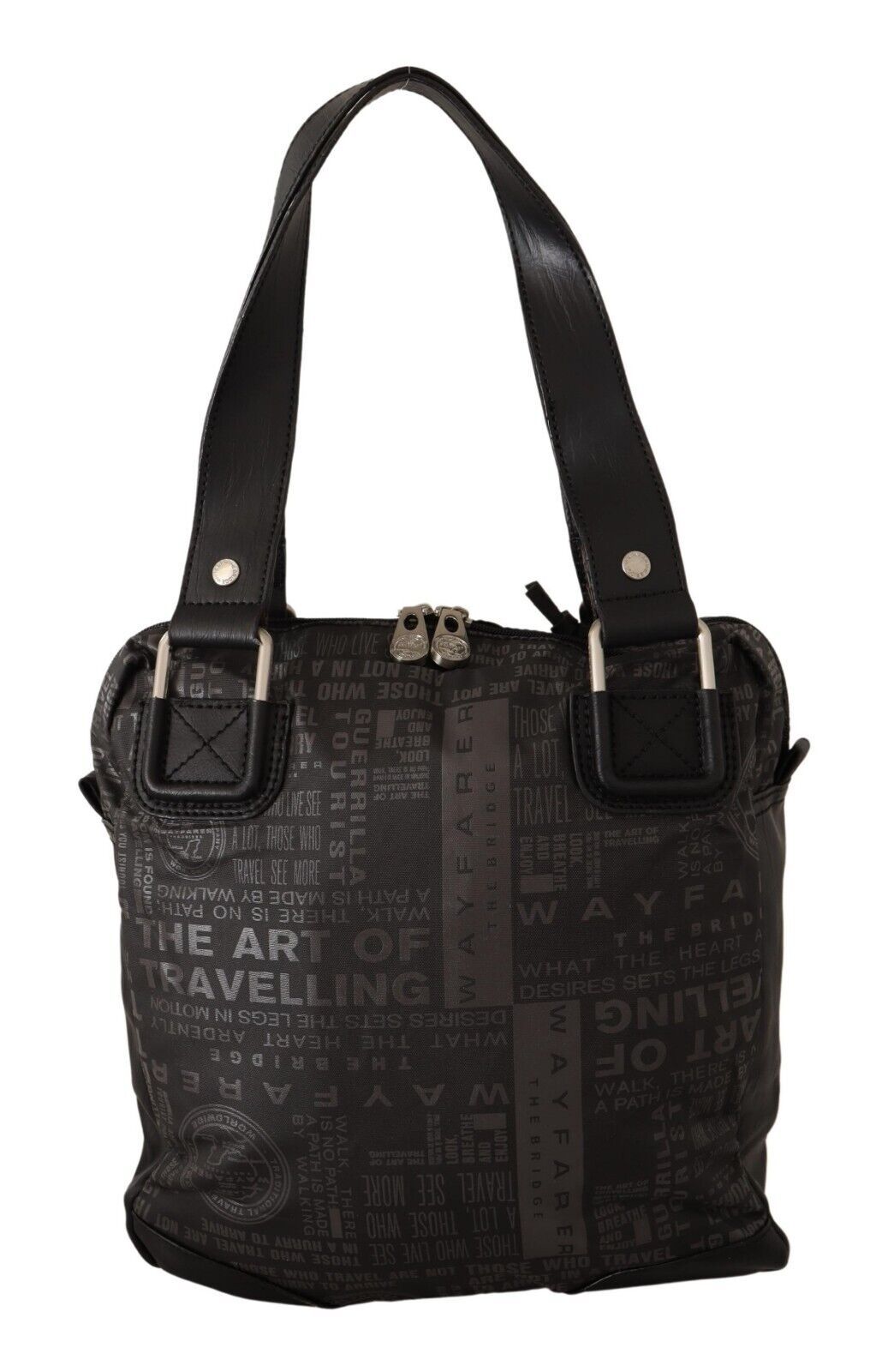 WAYFARER Black Printed Logo Shoulder Handbag Purse Bag - ClickThatClicks 