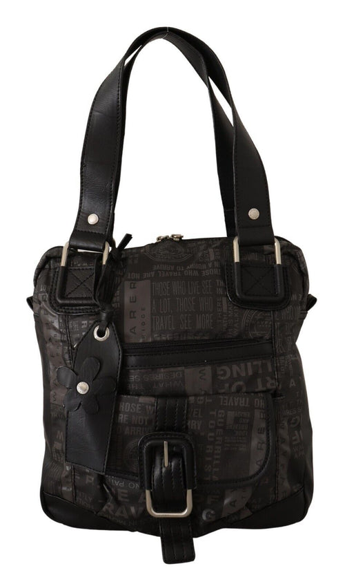 WAYFARER Black Printed Logo Shoulder Handbag Purse Bag - ClickThatClicks 