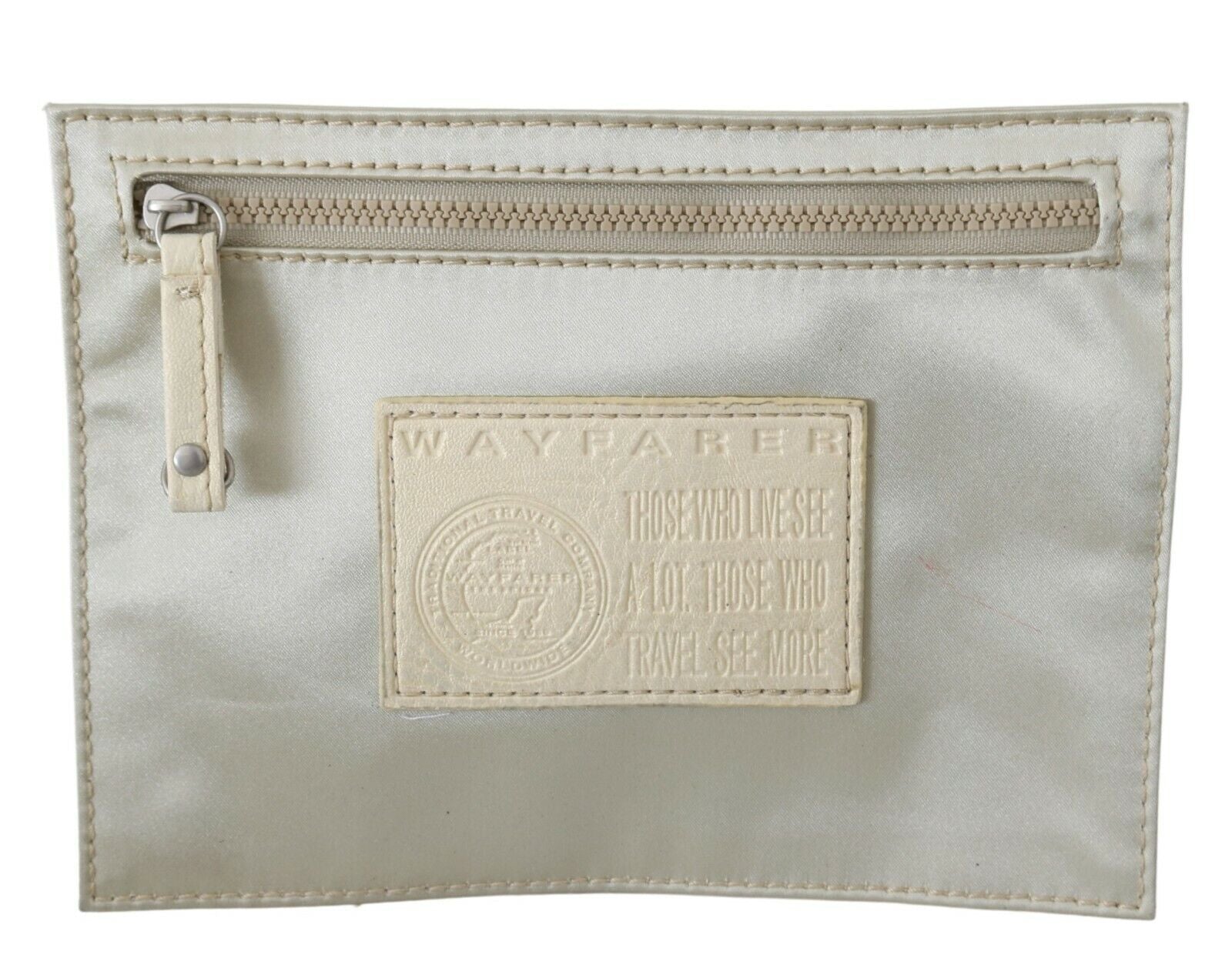 WAYFARER White Zippered Coin Holder Wallet - ClickThatClicks 