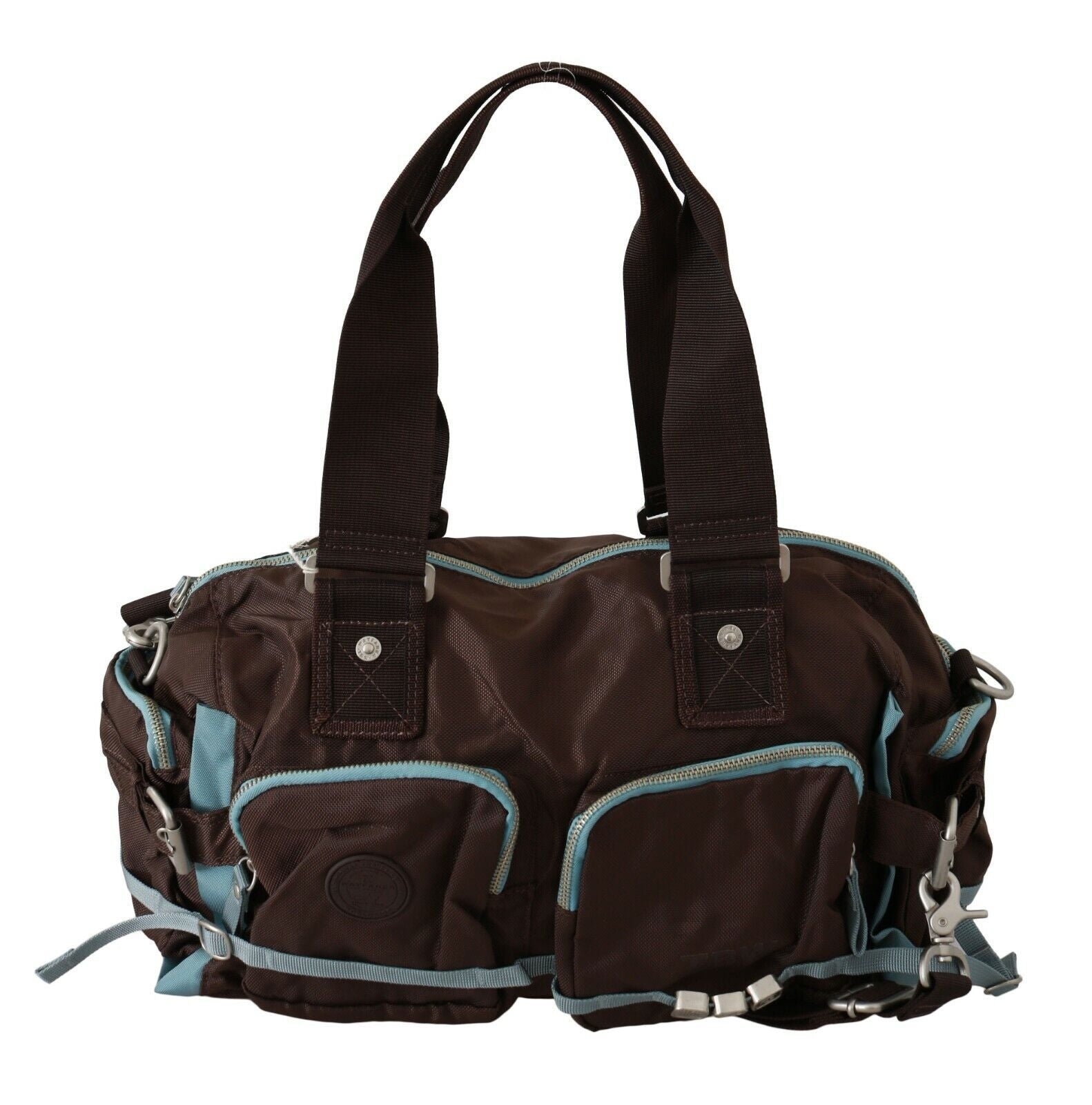 WAYFARER Brown Handbag Duffel Travel Purse - ClickThatClicks 