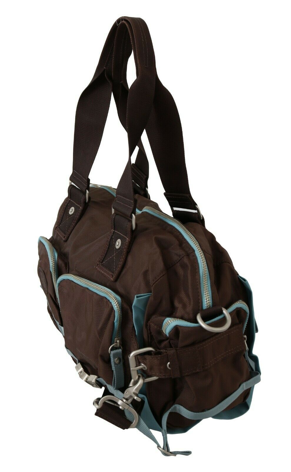 WAYFARER Brown Handbag Duffel Travel Purse - ClickThatClicks 