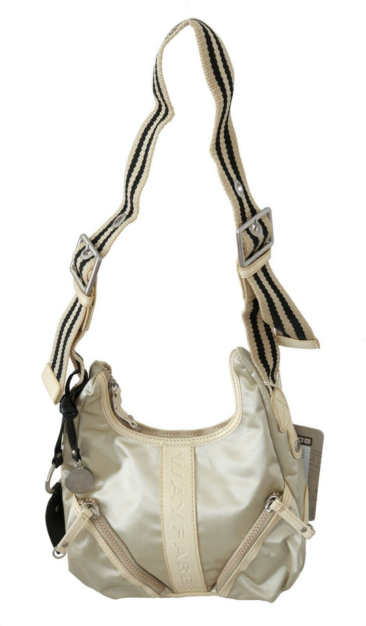 WAYFARER White Shoulder Crossbody Sling Fabric Purse - ClickThatClicks 