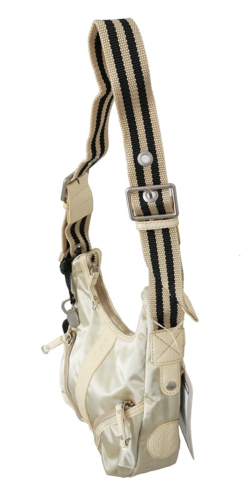 WAYFARER White Shoulder Crossbody Sling Fabric Purse - ClickThatClicks 