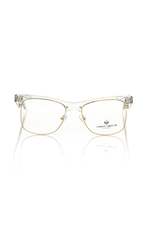 Frankie Morello Gold Metallic Fiber Men Frame - ClickThatClicks 