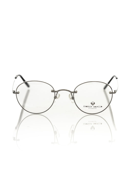 Frankie Morello Gray Metallic Men's Eyeglass Frame - ClickThatClicks 