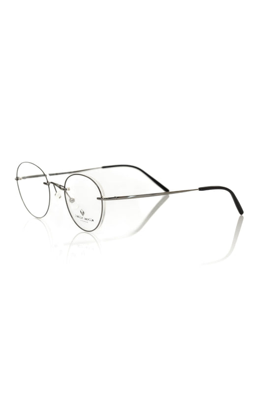Frankie Morello Gray Metallic Men's Eyeglass Frame - ClickThatClicks 