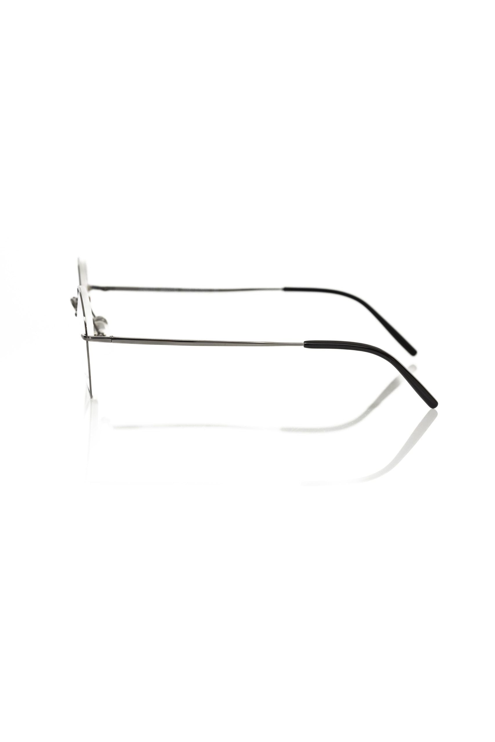 Frankie Morello Gray Metallic Men's Eyeglass Frame - ClickThatClicks 
