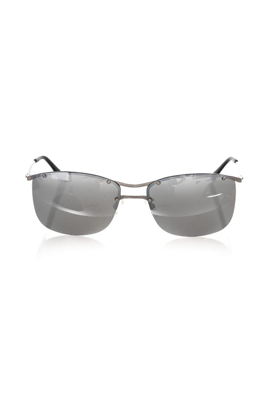 Frankie Morello Silver Metallic Fibre Men Sunglass - ClickThatClicks 