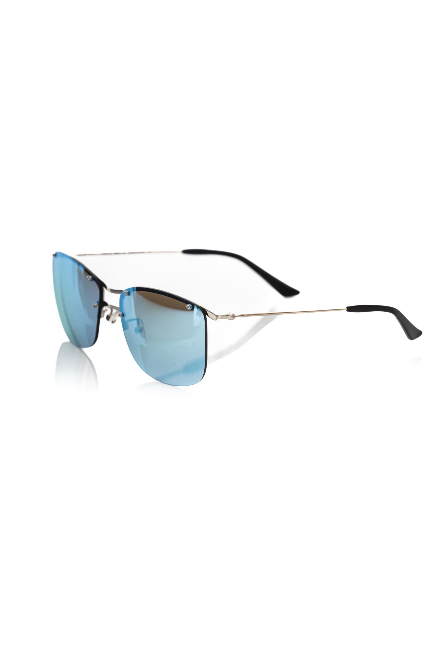 Frankie Morello Silver Metallic Men Sunglasses - ClickThatClicks 