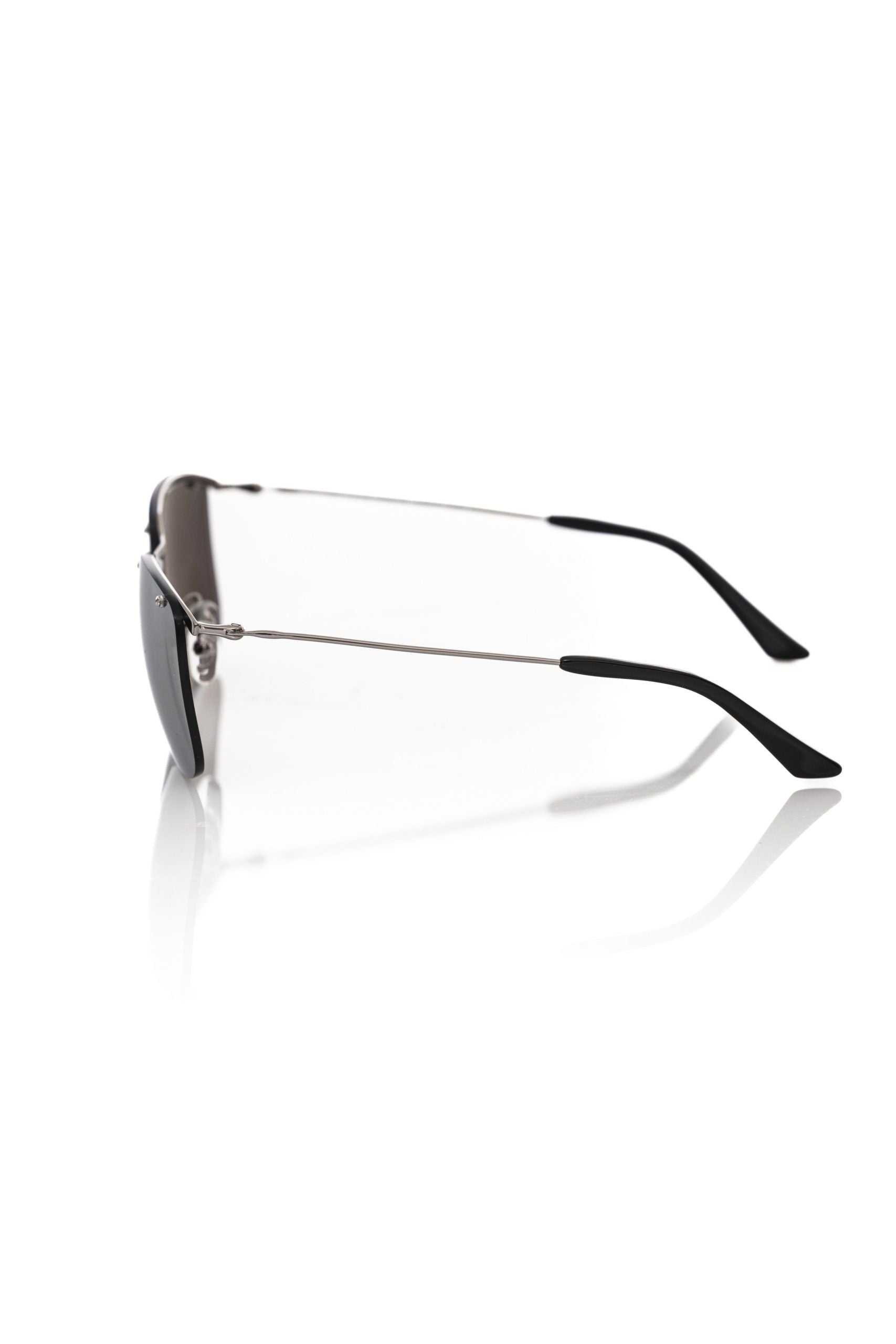 Frankie Morello Silver Metallic Fibre Men Sunglass - ClickThatClicks 