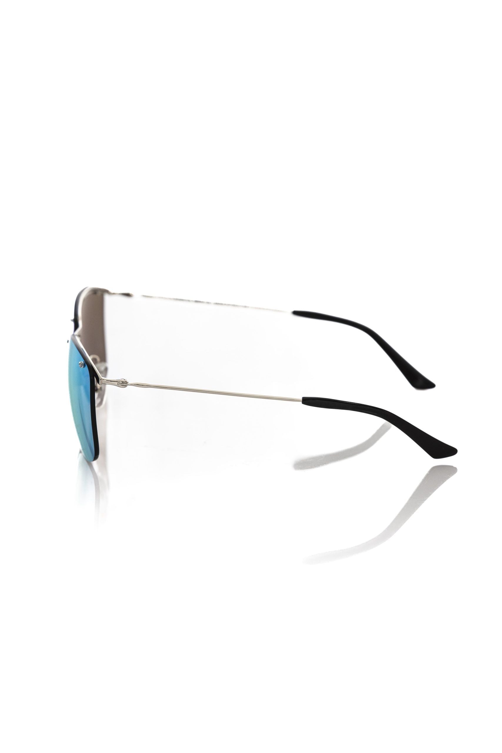 Frankie Morello Silver Metallic Men Sunglasses - ClickThatClicks 