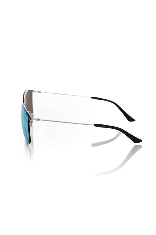 Frankie Morello Silver Metallic Men Sunglasses - ClickThatClicks 