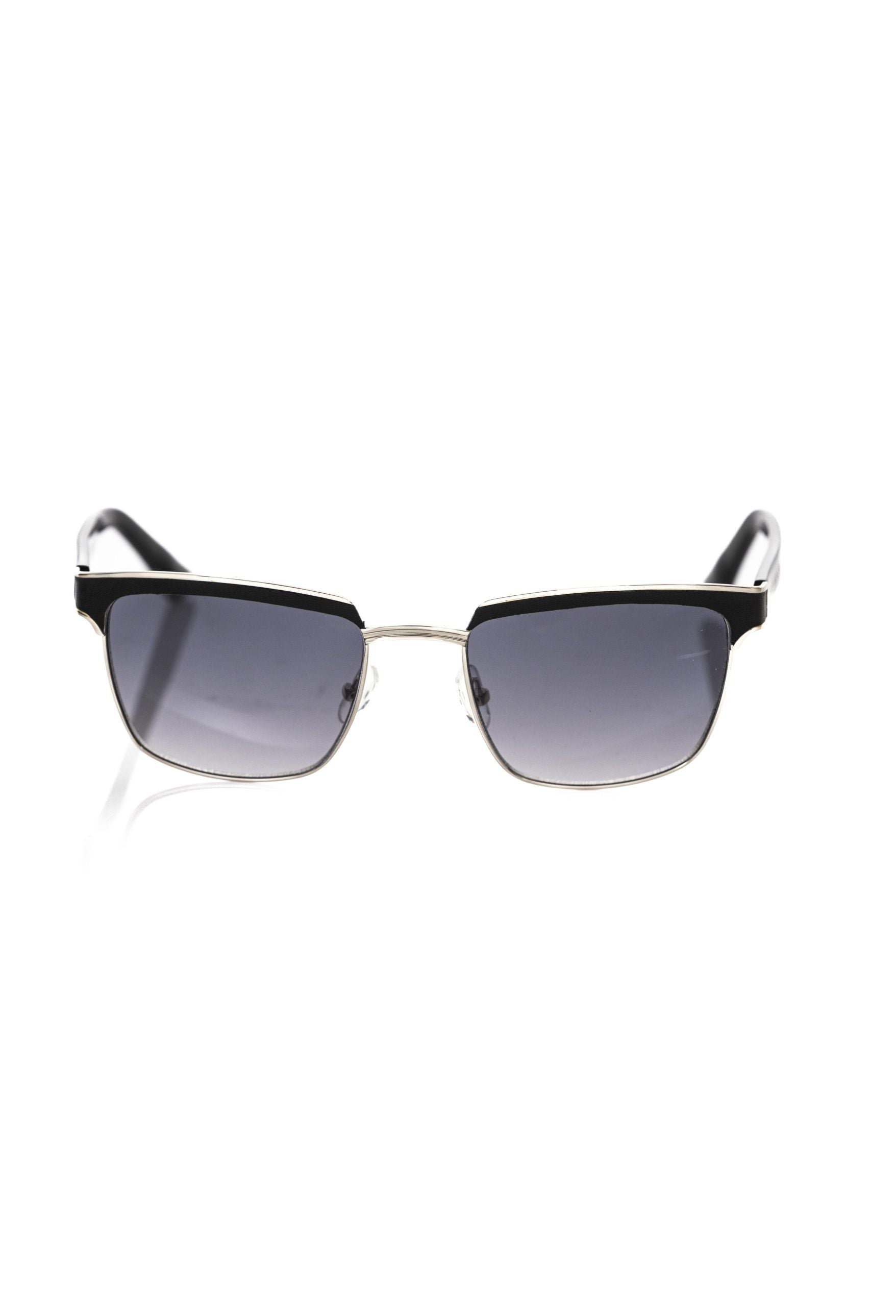 Frankie Morello Black Metallic Fibre Men Sunglasses - ClickThatClicks 
