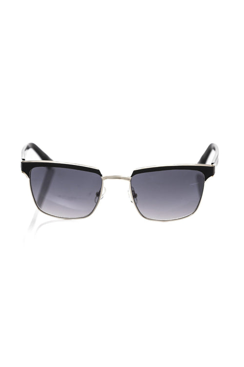 Frankie Morello Black Metallic Fibre Men Sunglasses - ClickThatClicks 