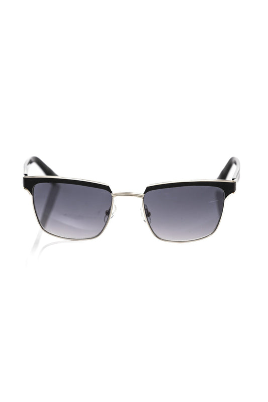 Frankie Morello Black Metallic Fibre Men Sunglasses - ClickThatClicks 
