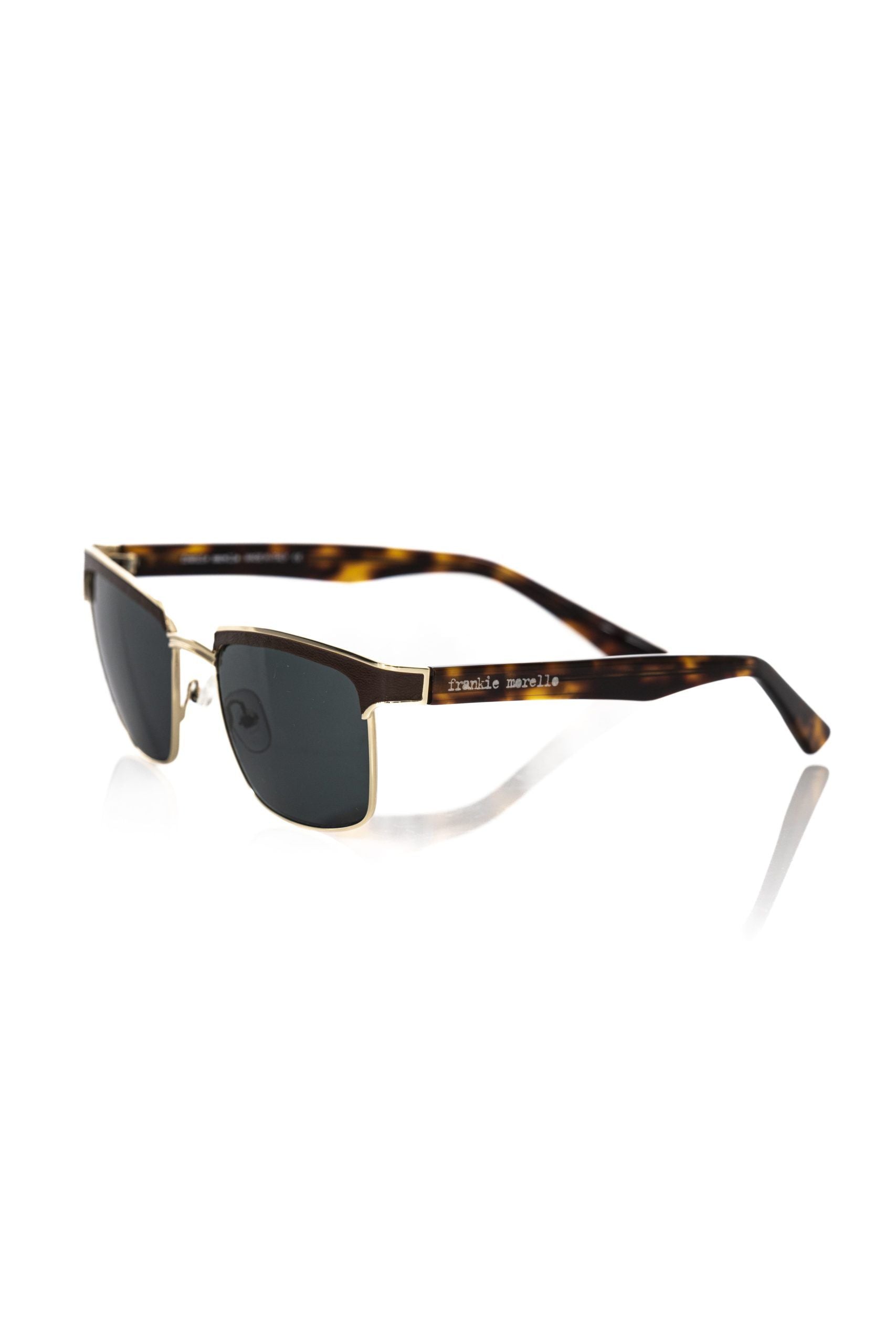 Frankie Morello Brown Metallic Men's Sunglass - ClickThatClicks 