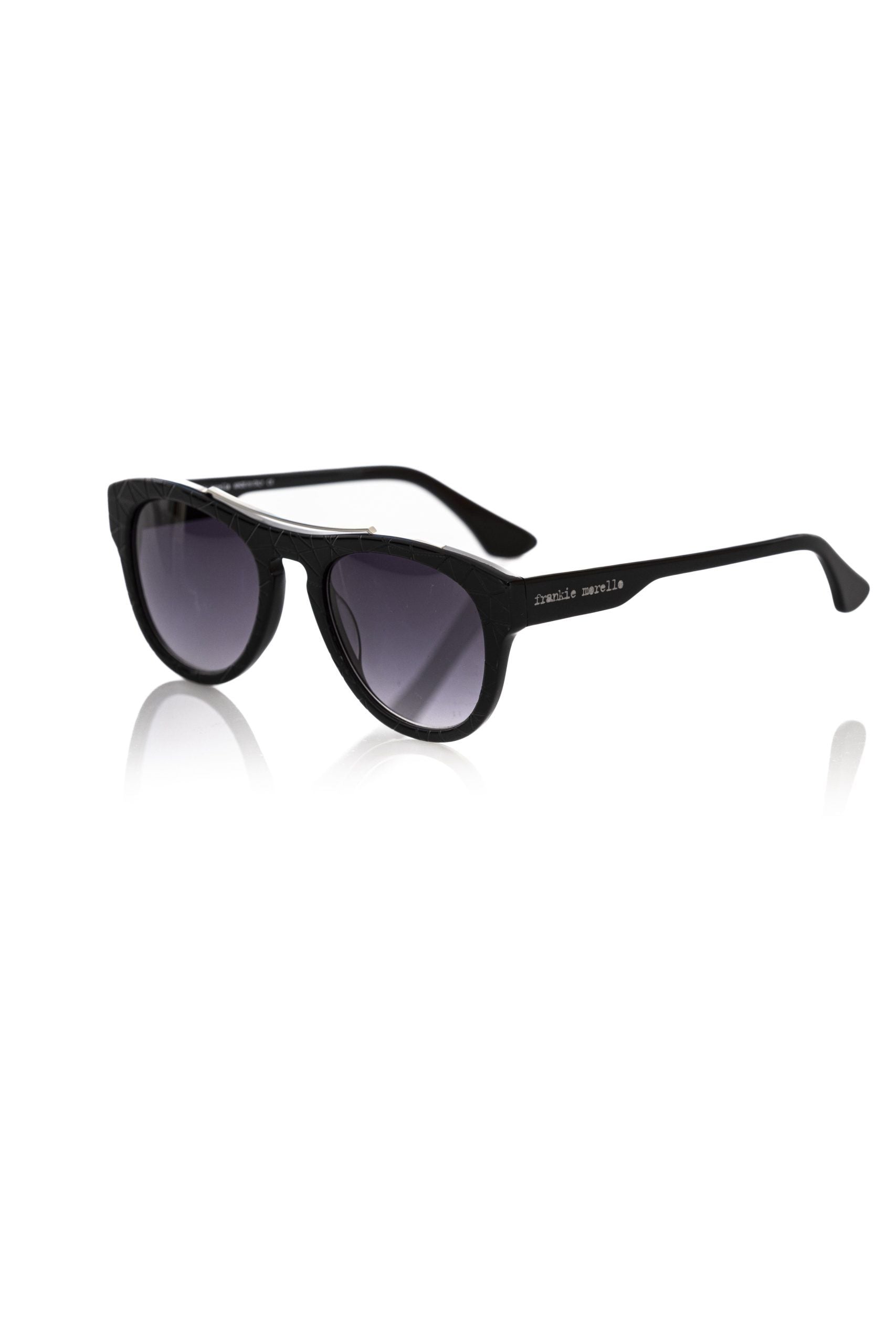 Frankie Morello Black Acetate Men Sunglasses - ClickThatClicks 