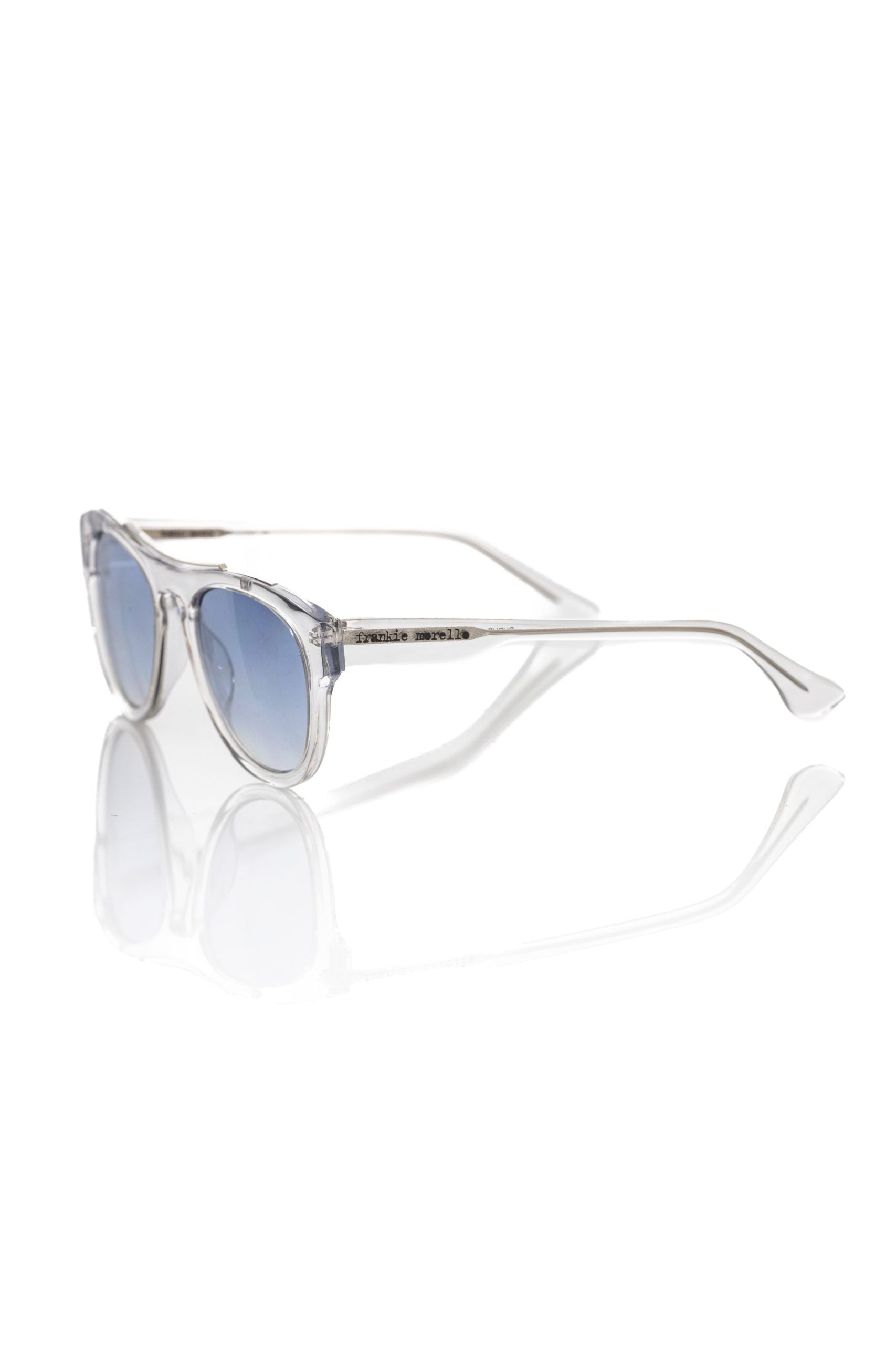 Frankie Morello White Acetate Men Sunglass - ClickThatClicks 
