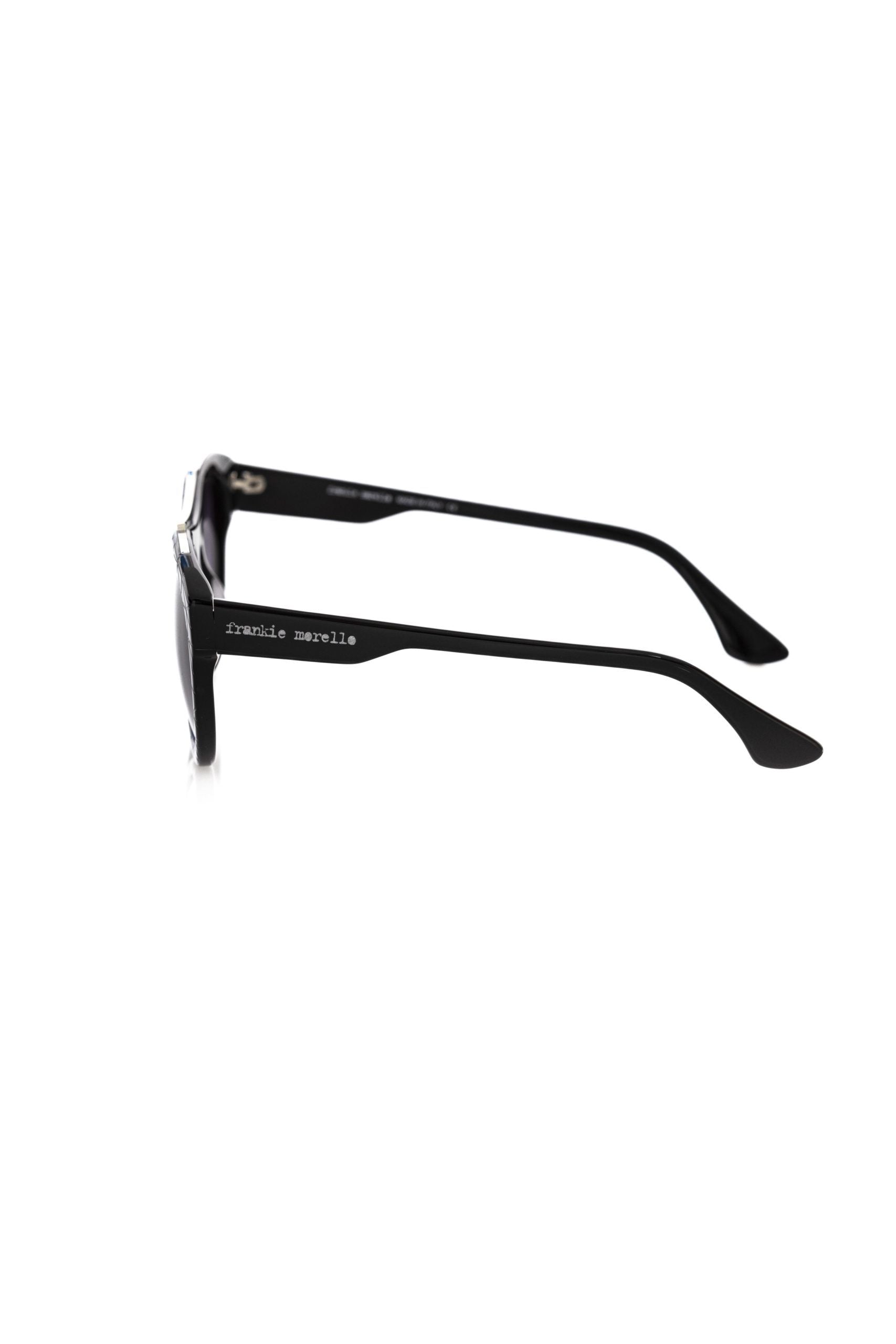 Frankie Morello Black Acetate Men Sunglasses - ClickThatClicks 