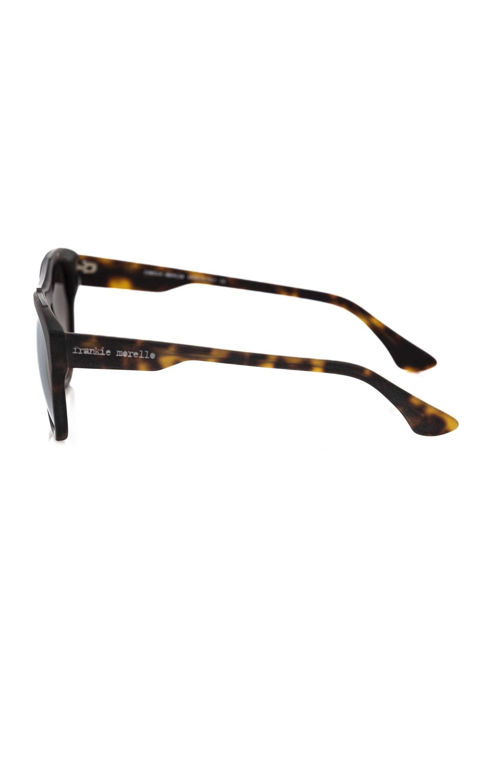 Frankie Morello Brown Acetate Mens Sunglasses - ClickThatClicks 