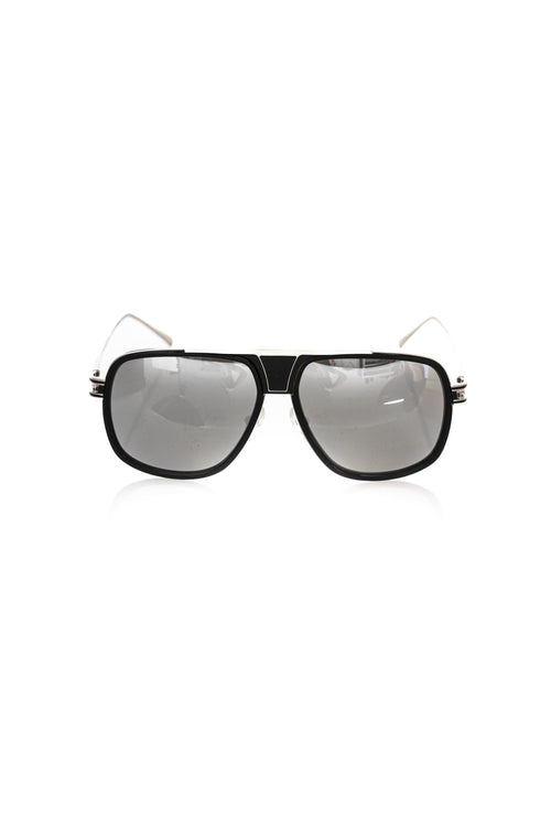 Frankie Morello Black Metallic Fiber Men Sunglass - ClickThatClicks 