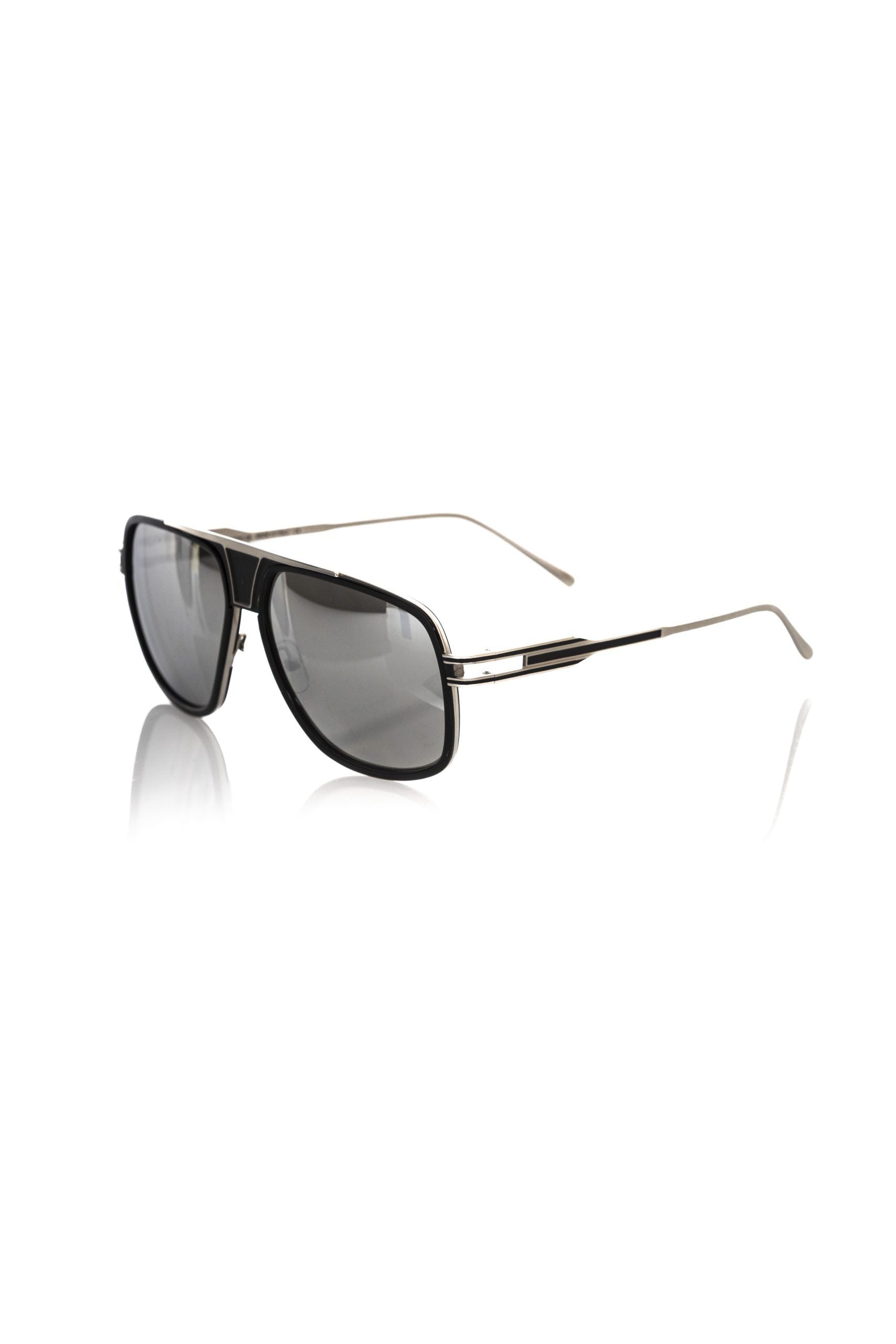 Frankie Morello Black Metallic Fiber Men Sunglass - ClickThatClicks 