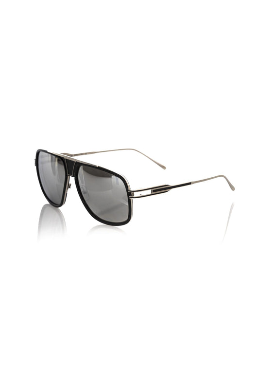 Frankie Morello Black Metallic Fiber Men Sunglass - ClickThatClicks 