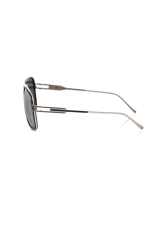 Frankie Morello Black Metallic Fiber Men Sunglass - ClickThatClicks 