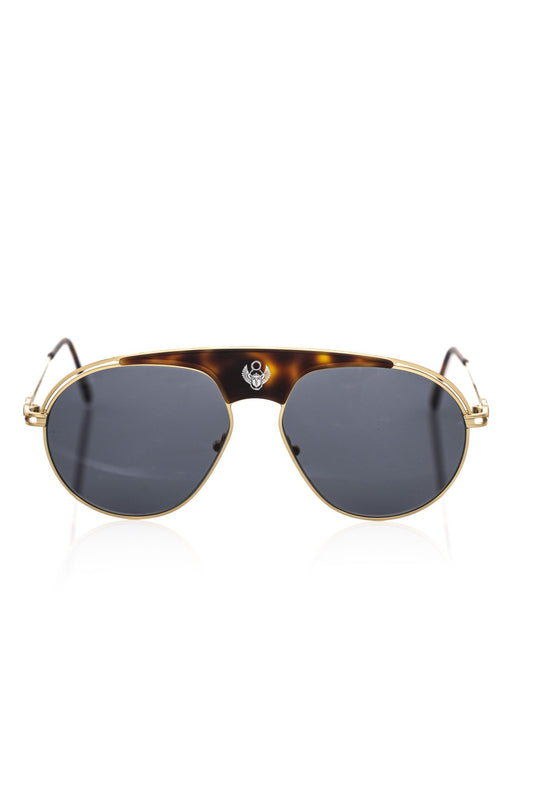 Frankie Morello Brown Metallic Fibre Men Sunglass - ClickThatClicks 
