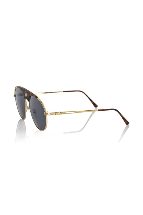 Frankie Morello Brown Metallic Fibre Men Sunglass - ClickThatClicks 