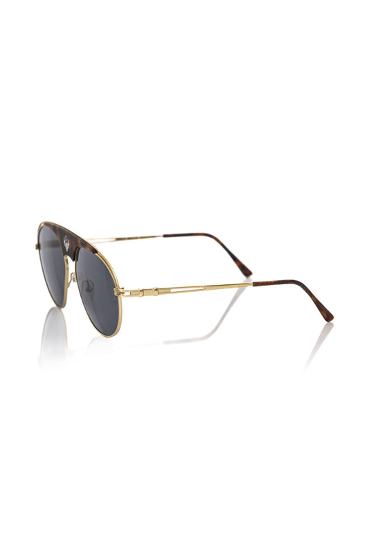 Frankie Morello Brown Metallic Fibre Men Sunglass - ClickThatClicks 