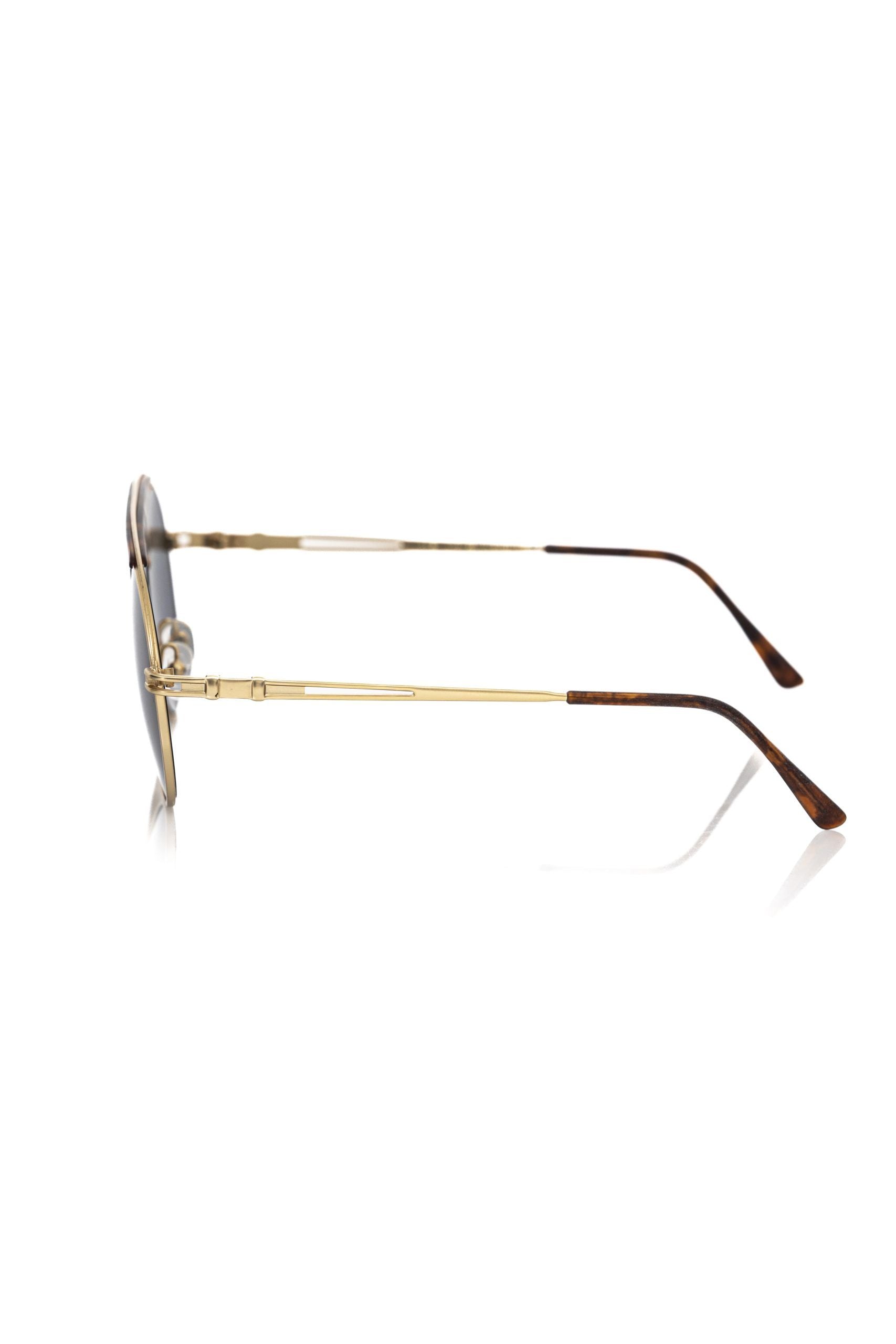 Frankie Morello Brown Metallic Fibre Men Sunglass - ClickThatClicks 