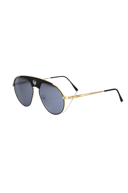 Frankie Morello Black Metallic Men's Sunglass Shield - ClickThatClicks 