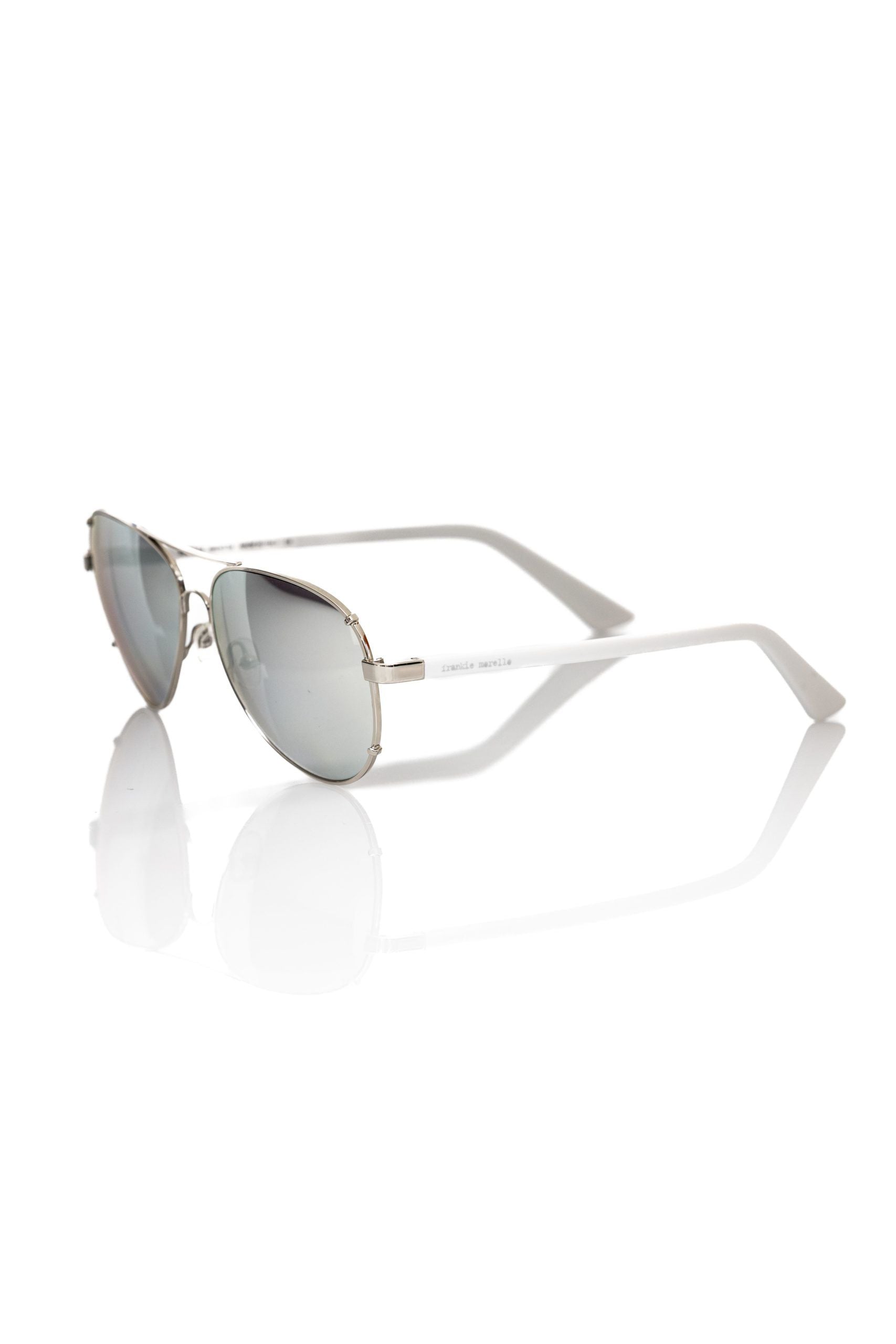 Frankie Morello Silver Metallic Fiber Men's Sunglass - ClickThatClicks 