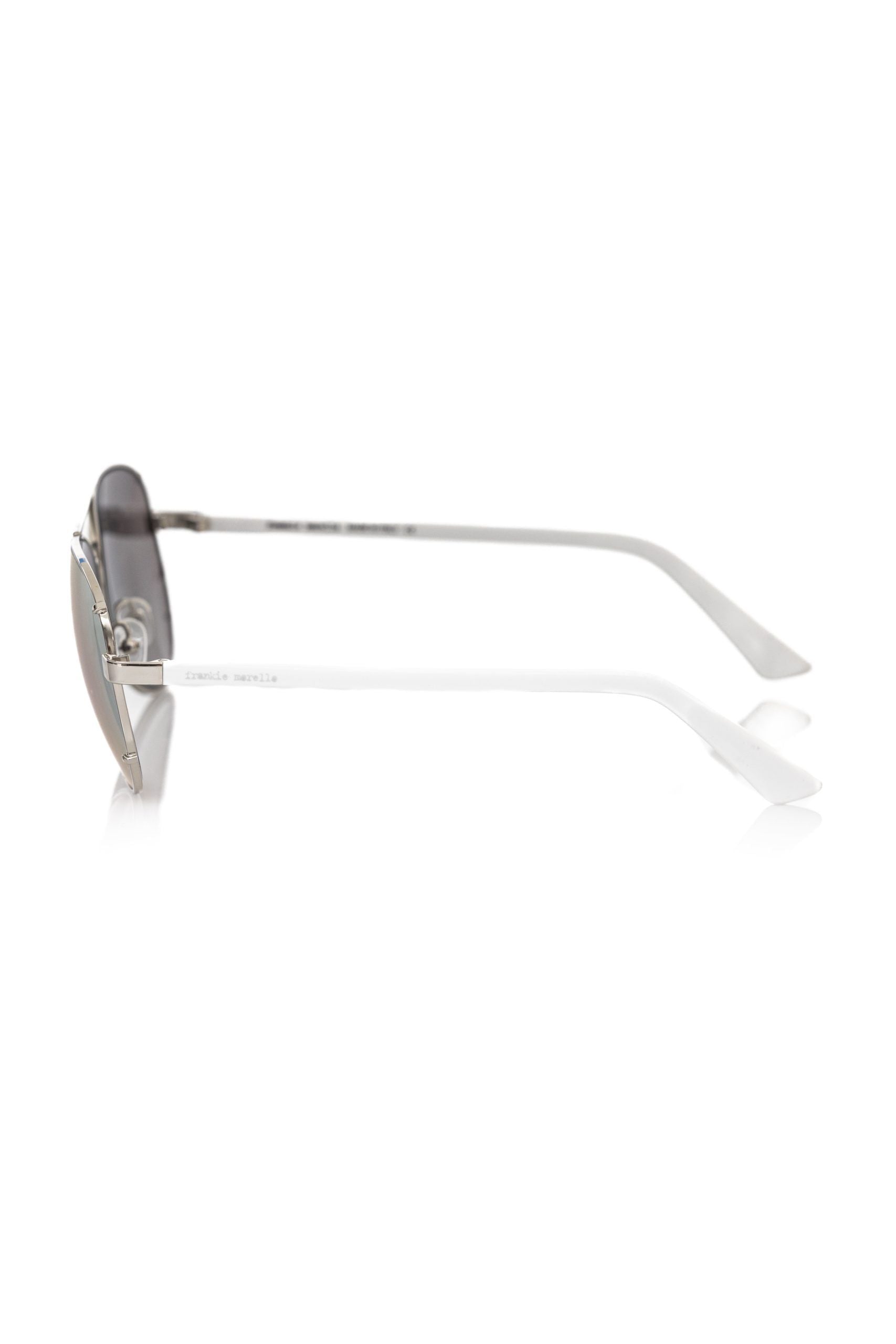 Frankie Morello Silver Metallic Fiber Men's Sunglass - ClickThatClicks 
