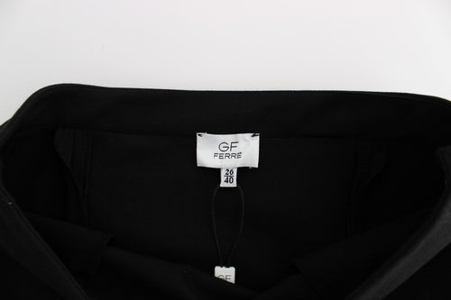 GF Ferre Black Straight Pencil Skirt - ClickThatClicks 