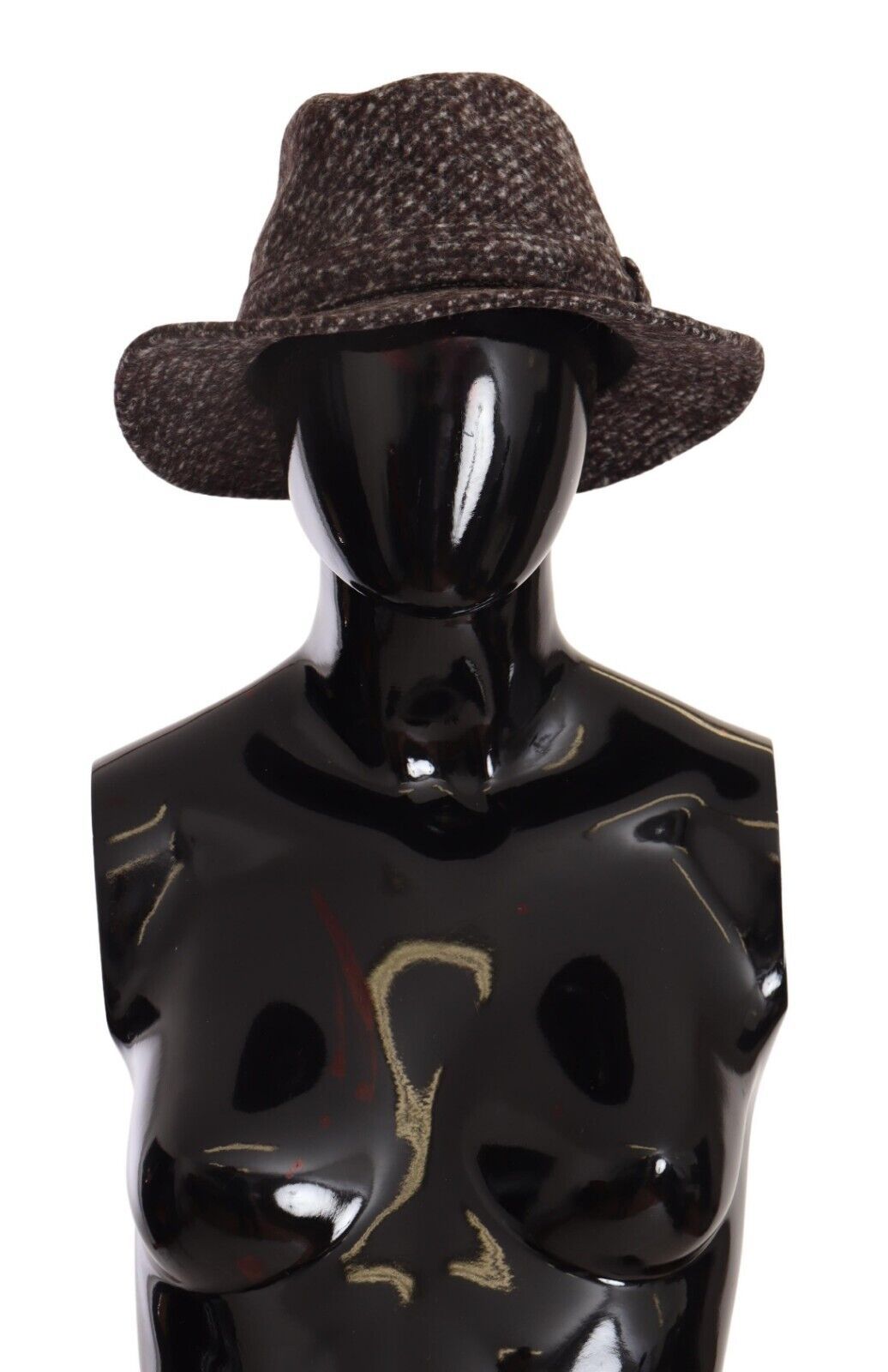 Dolce & Gabbana Gray Melange Blended Textured Tweed Hat - ClickThatClicks 