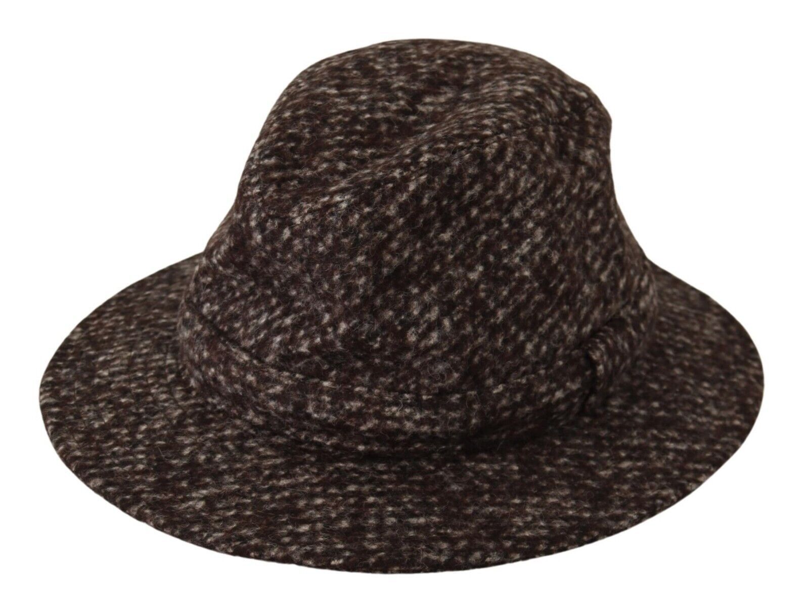 Dolce & Gabbana Gray Melange Blended Textured Tweed Hat - ClickThatClicks 