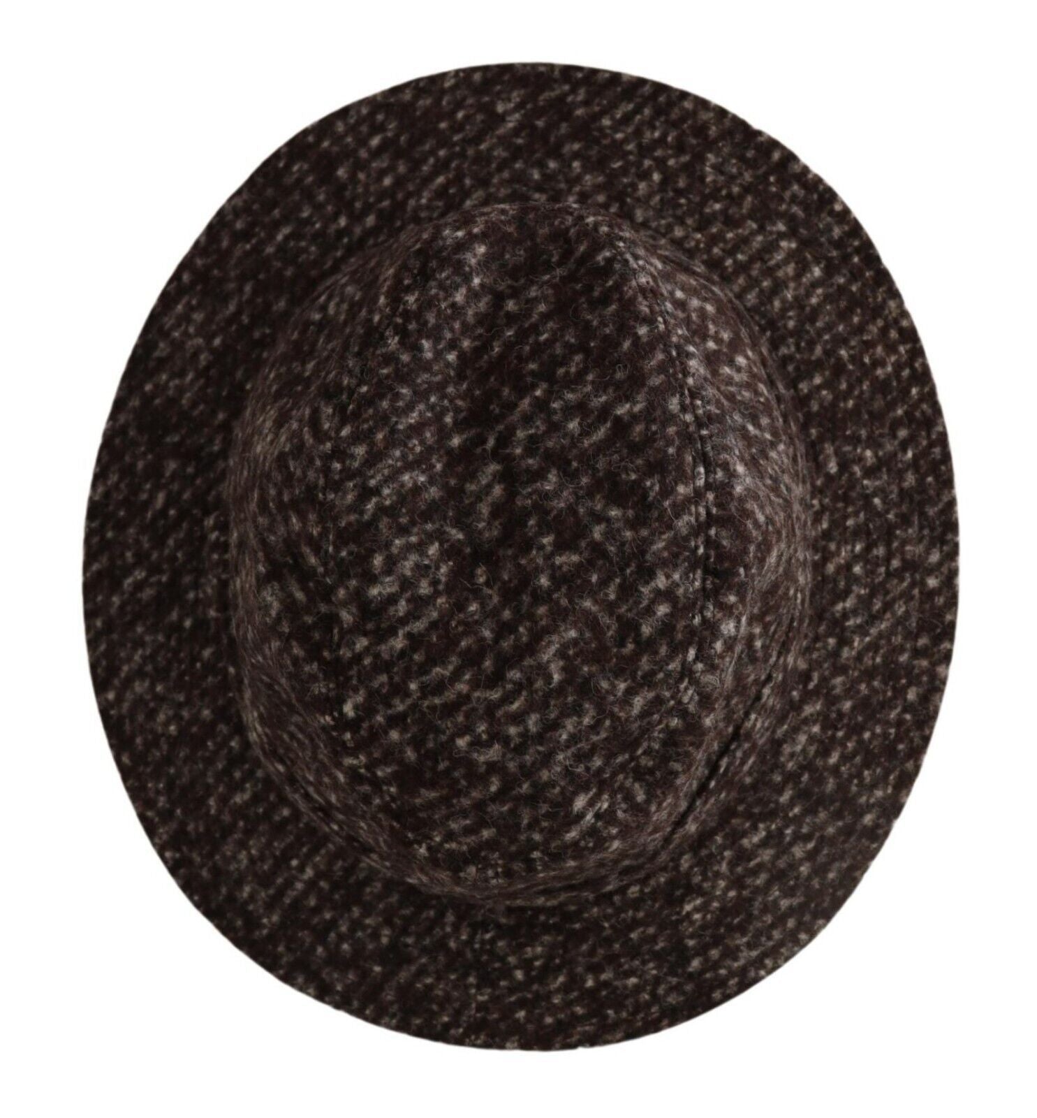 Dolce & Gabbana Gray Melange Blended Textured Tweed Hat - ClickThatClicks 