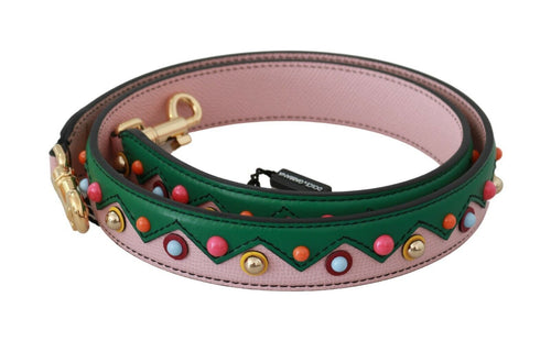 Dolce & Gabbana Shoulder Strap Leather Pink Handbag Accessory - ClickThatClicks 