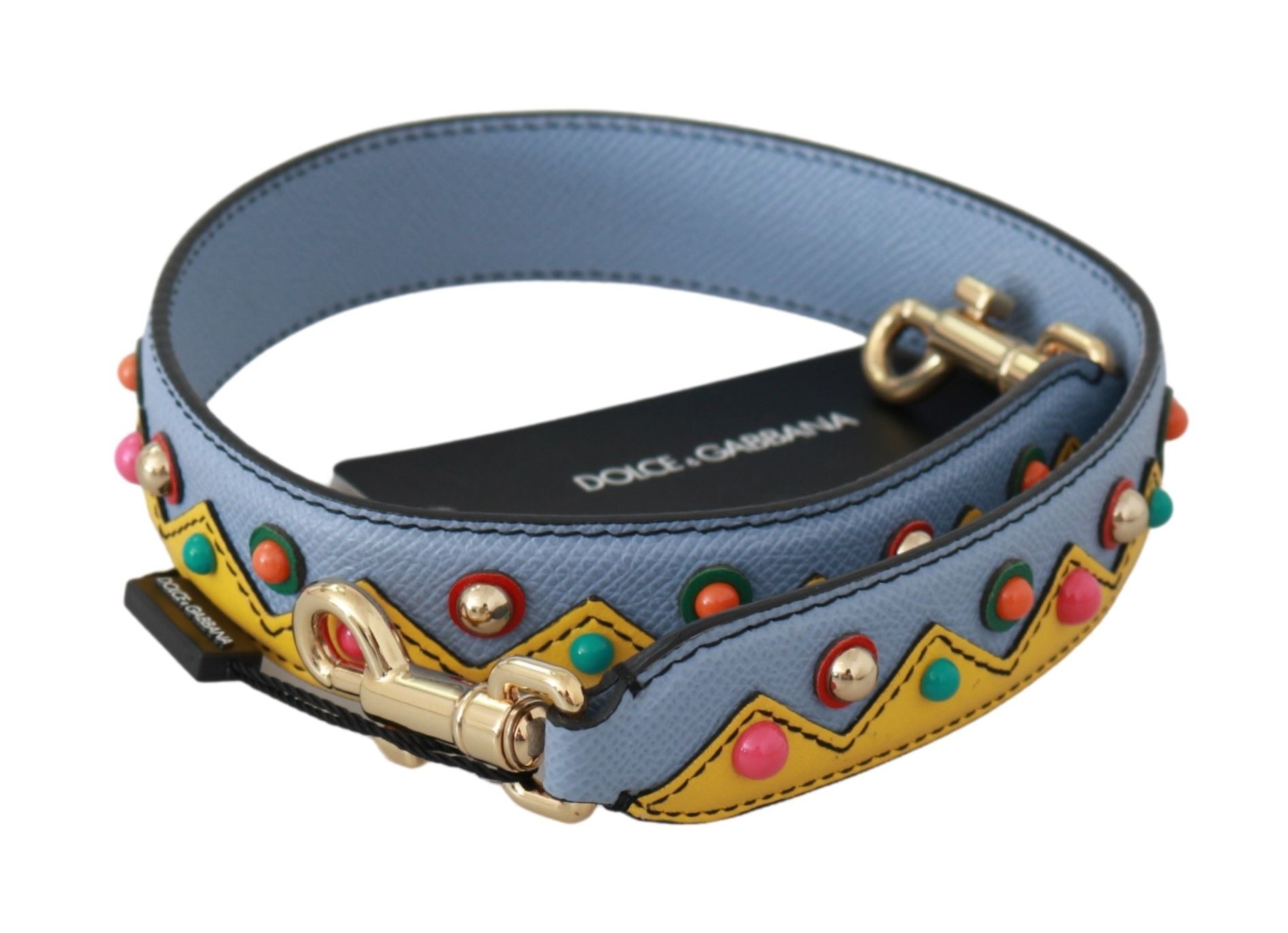 Dolce & Gabbana Blue Handbag Accessory Shoulder Strap Leather - ClickThatClicks 