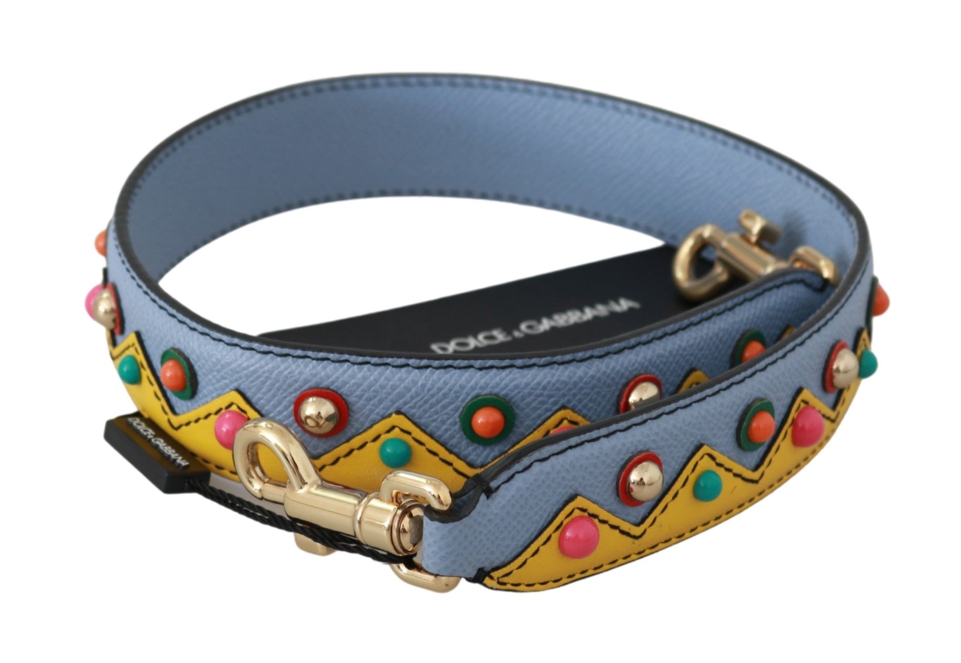 Dolce & Gabbana Blue Handbag Accessory Shoulder Strap Leather - ClickThatClicks 