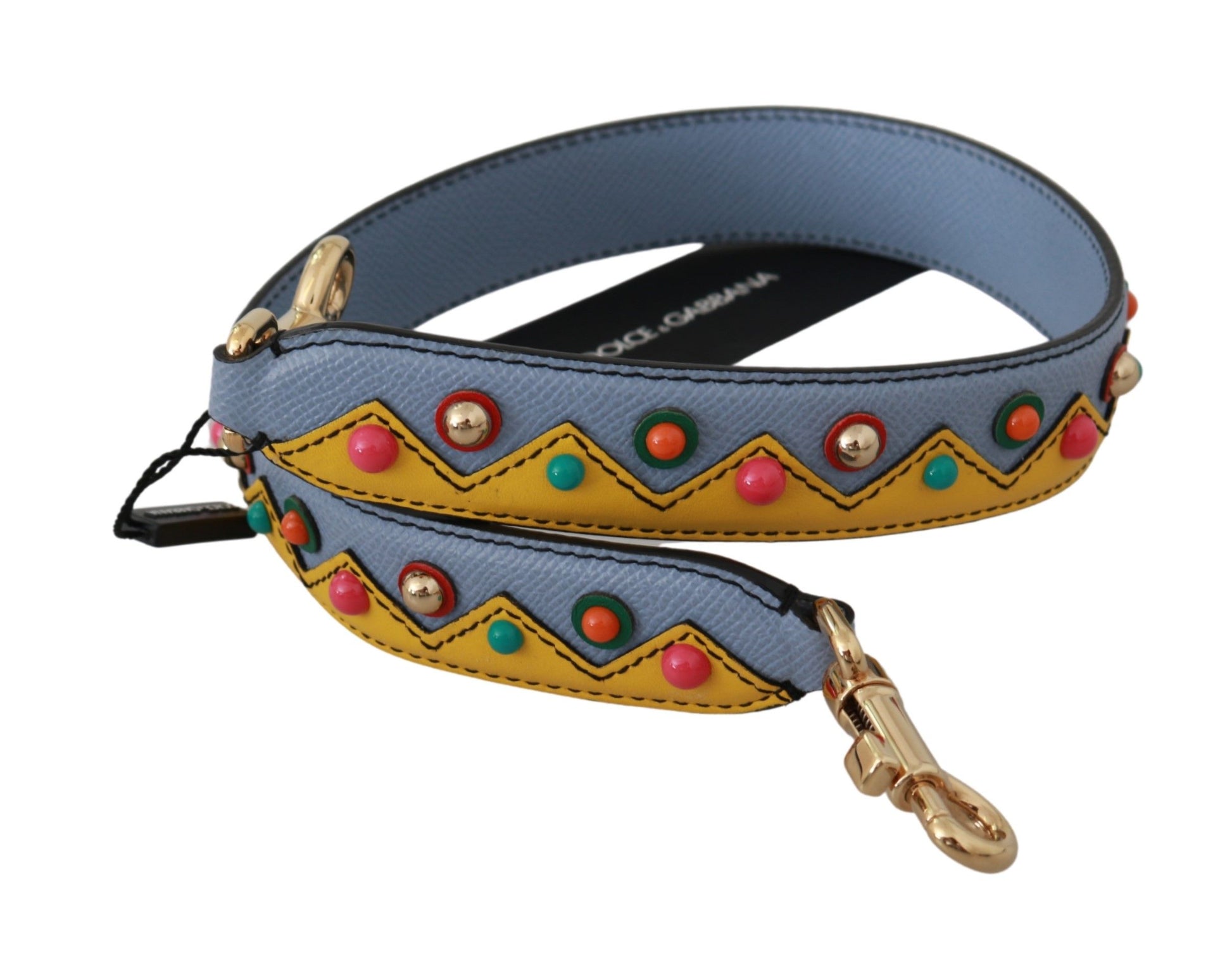 Dolce & Gabbana Blue Handbag Accessory Shoulder Strap Leather - ClickThatClicks 