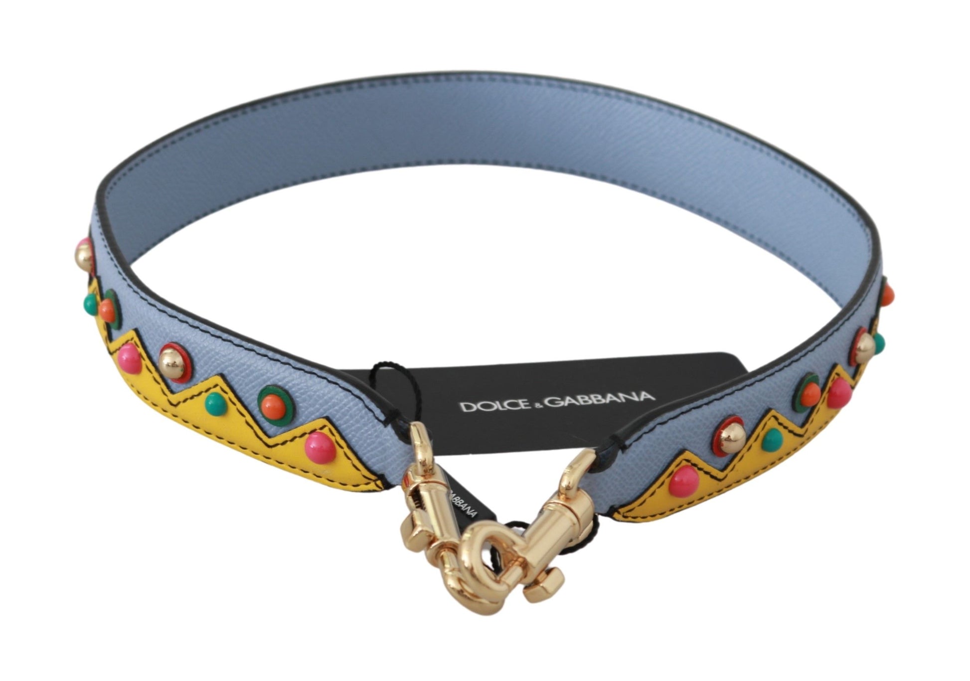 Dolce & Gabbana Blue Handbag Accessory Shoulder Strap Leather - ClickThatClicks 