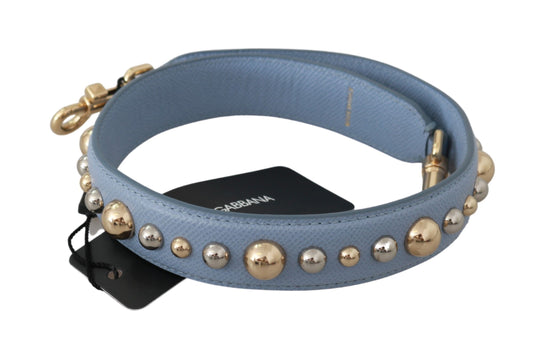 Dolce & Gabbana Blue Leather Handbag Accessory Shoulder Strap - ClickThatClicks 