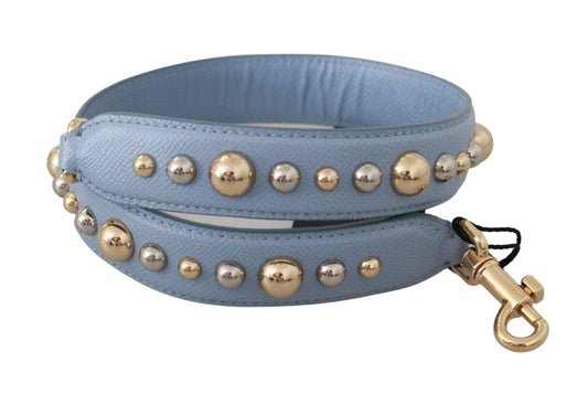 Dolce & Gabbana Blue Leather Handbag Accessory Shoulder Strap - ClickThatClicks 
