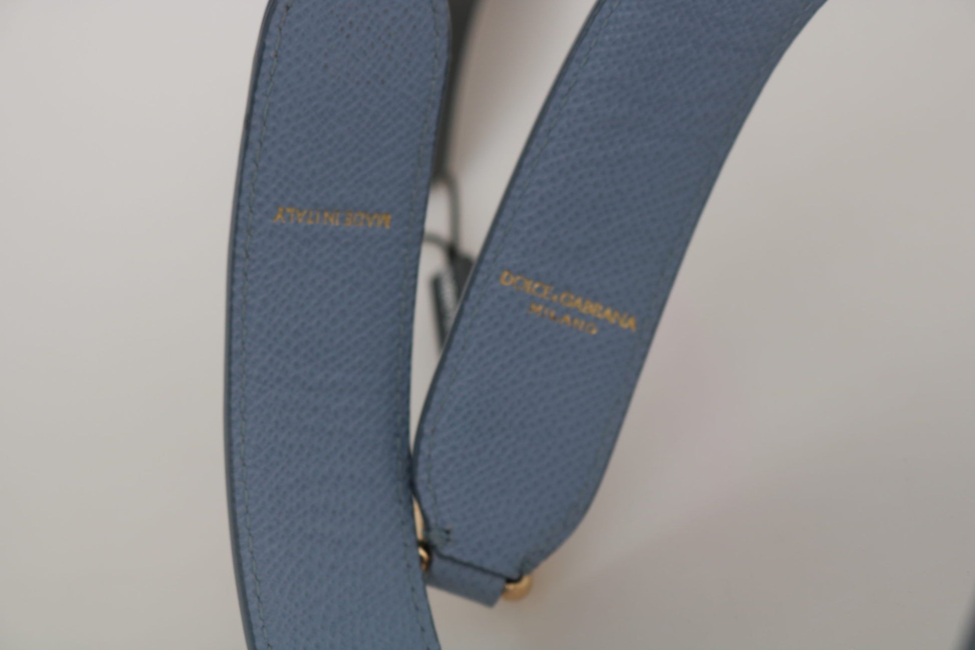 Dolce & Gabbana Blue Leather Handbag Accessory Shoulder Strap - ClickThatClicks 