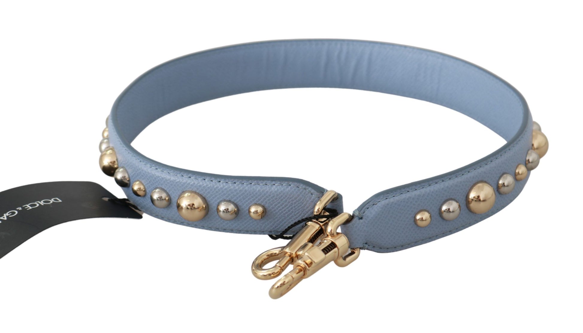 Dolce & Gabbana Blue Leather Handbag Accessory Shoulder Strap - ClickThatClicks 