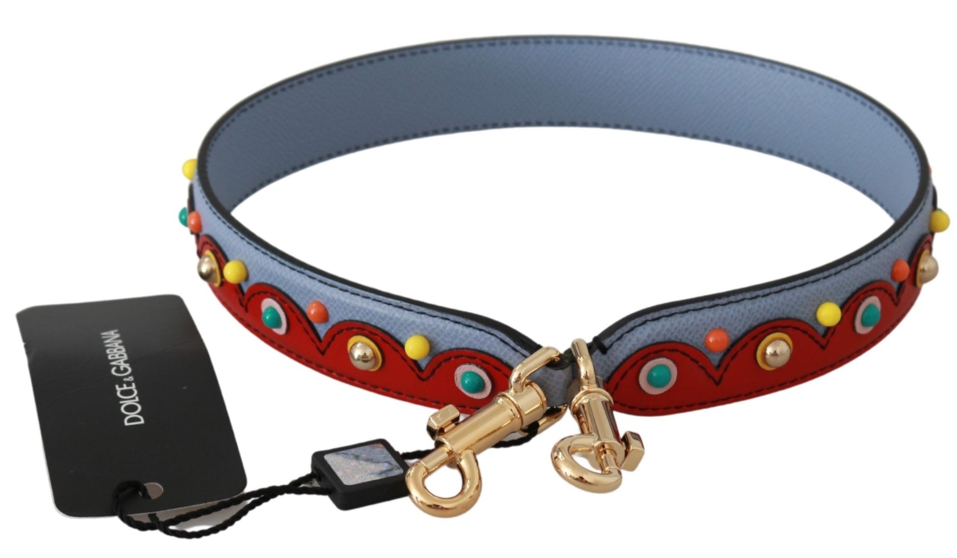 Dolce & Gabbana Blue Handbag Accessory Leather Shoulder Strap - ClickThatClicks 